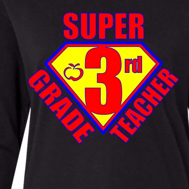 Super 3rd Grade Teacher Womens Cotton Relaxed Long Sleeve T-Shirt