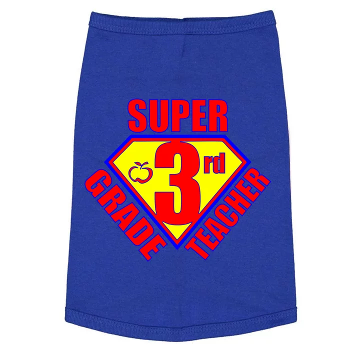 Super 3rd Grade Teacher Doggie Tank