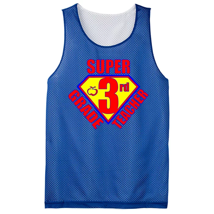 Super 3rd Grade Teacher Mesh Reversible Basketball Jersey Tank