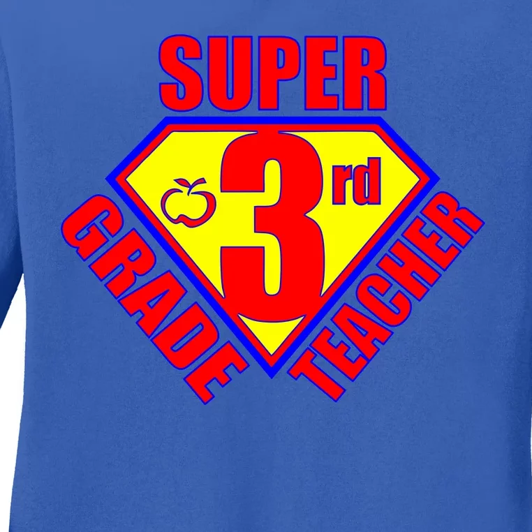 Super 3rd Grade Teacher Ladies Long Sleeve Shirt