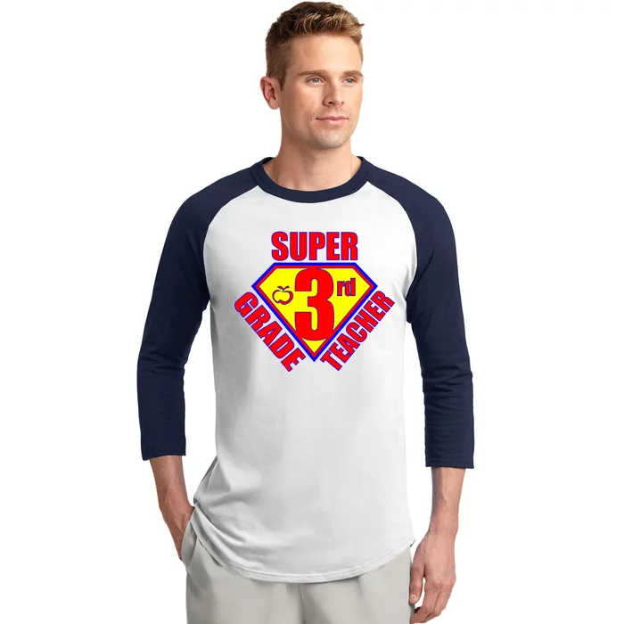 Super 3rd Grade Teacher Baseball Sleeve Shirt