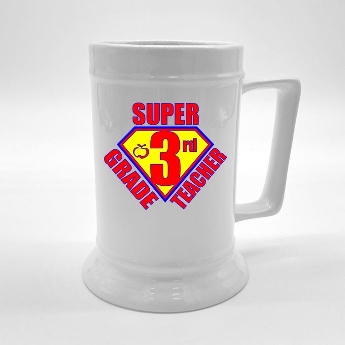 Super 3rd Grade Teacher Front & Back Beer Stein