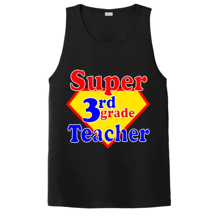 Super 3rd Grade Teacher Funny School Performance Tank