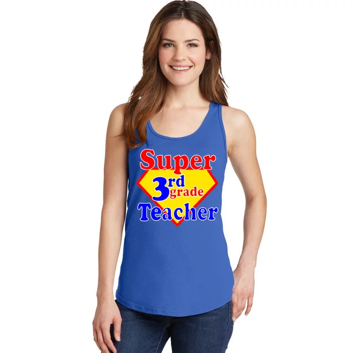 Super 3rd Grade Teacher Funny School Ladies Essential Tank