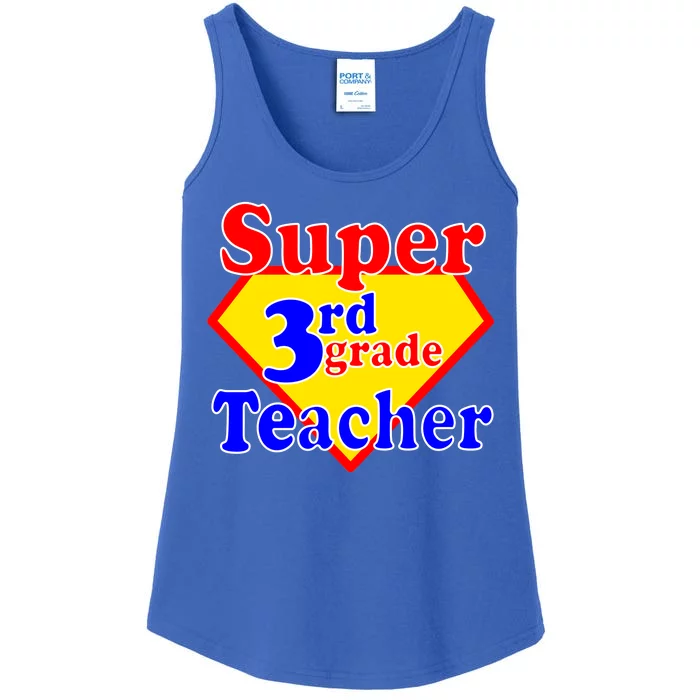 Super 3rd Grade Teacher Funny School Ladies Essential Tank