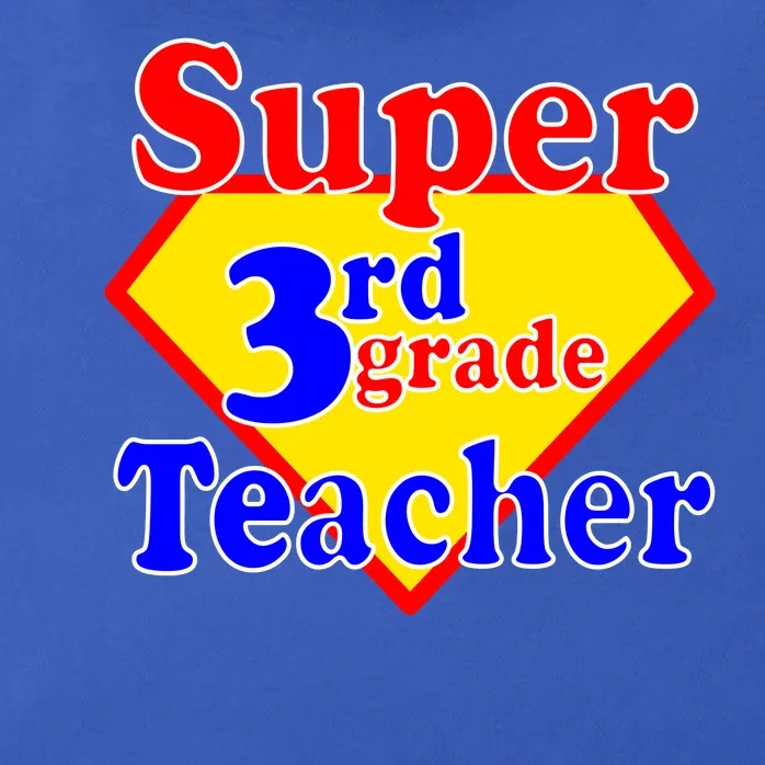 Super 3rd Grade Teacher Funny School Zip Tote Bag