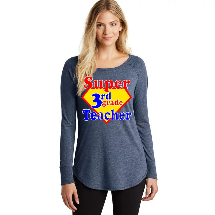 Super 3rd Grade Teacher Funny School Women's Perfect Tri Tunic Long Sleeve Shirt