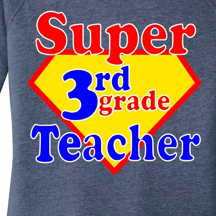 Super 3rd Grade Teacher Funny School Women's Perfect Tri Tunic Long Sleeve Shirt