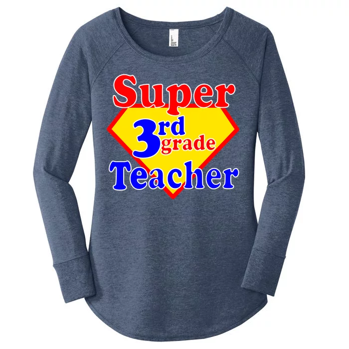 Super 3rd Grade Teacher Funny School Women's Perfect Tri Tunic Long Sleeve Shirt