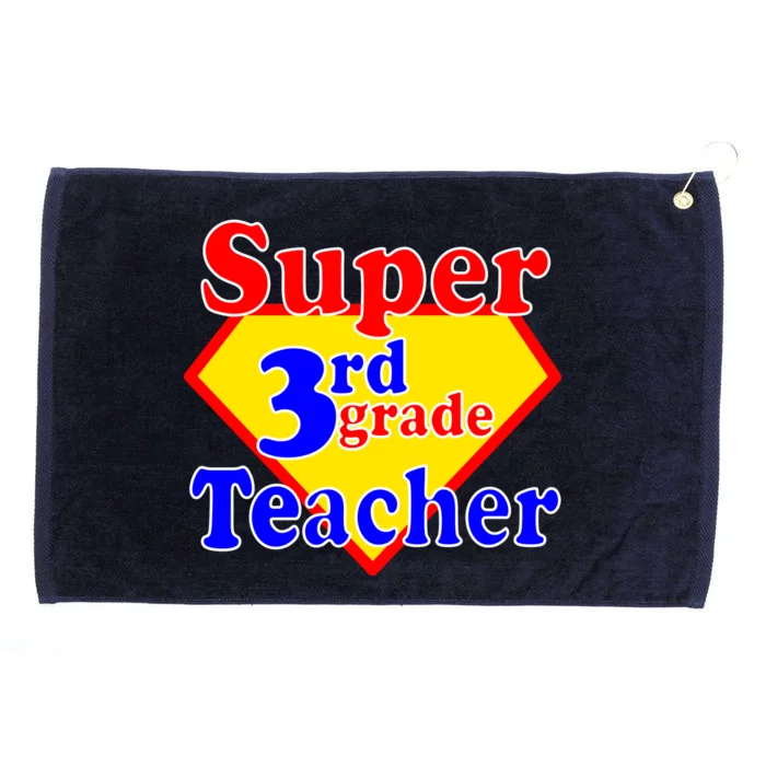 Super 3rd Grade Teacher Funny School Grommeted Golf Towel