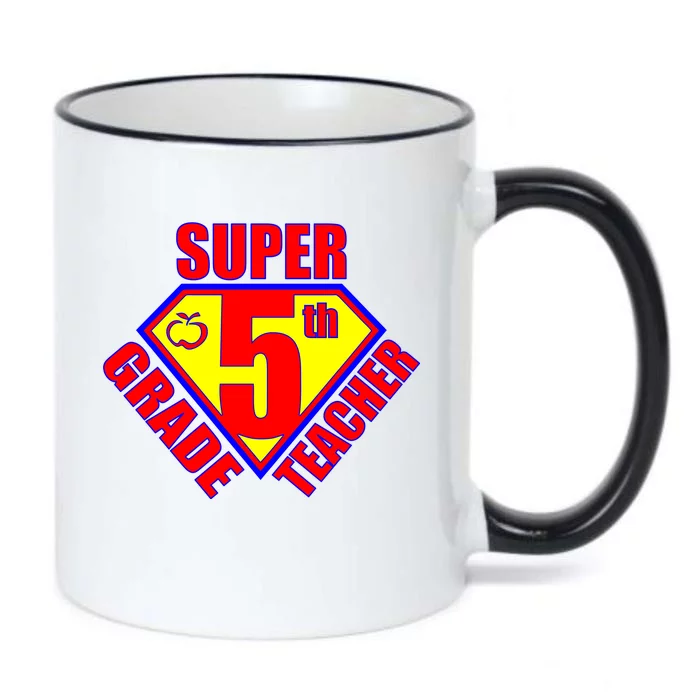 Super 5th Grade Teacher Black Color Changing Mug