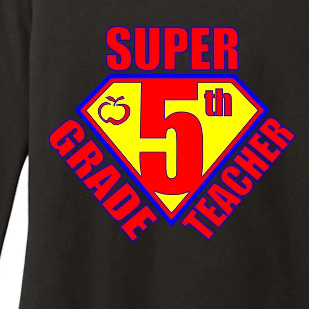 Super 5th Grade Teacher Womens CVC Long Sleeve Shirt