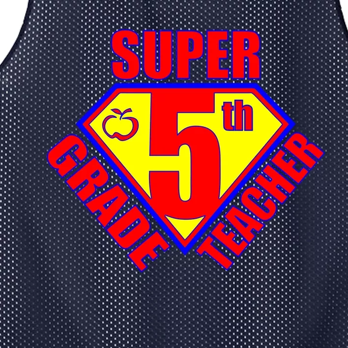 Super 5th Grade Teacher Mesh Reversible Basketball Jersey Tank