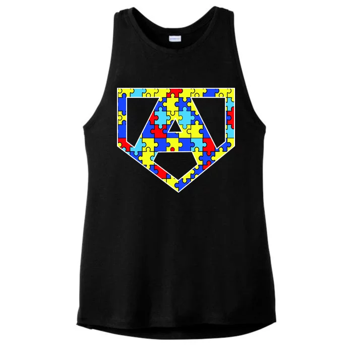 Super Autism Hero Ladies Tri-Blend Wicking Tank