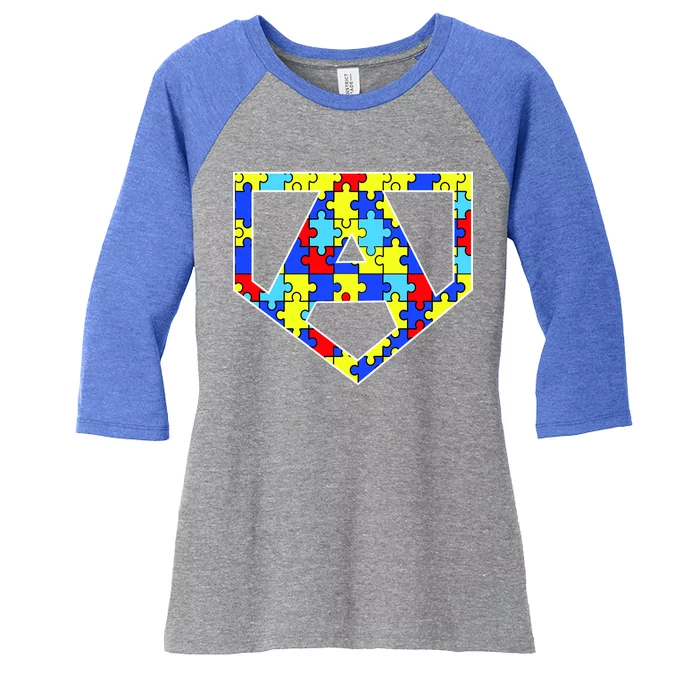 Super Autism Hero Women's Tri-Blend 3/4-Sleeve Raglan Shirt