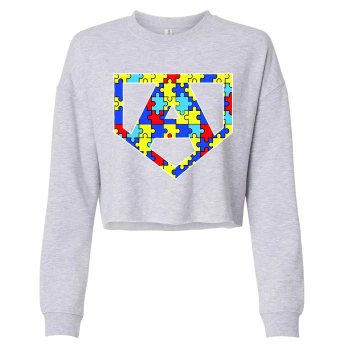 Super Autism Hero Cropped Pullover Crew