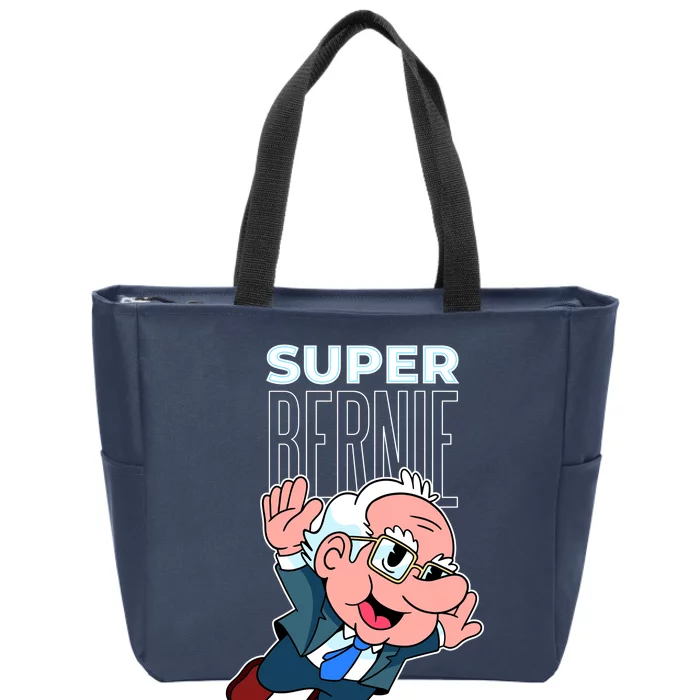 Super Bernie Sanders Zip Tote Bag