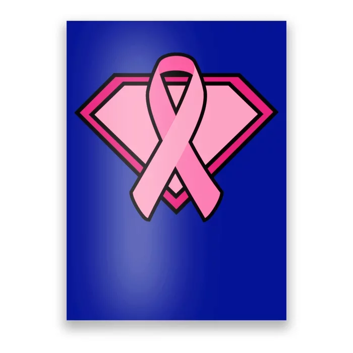 Super Breast Cancer Superhero Poster