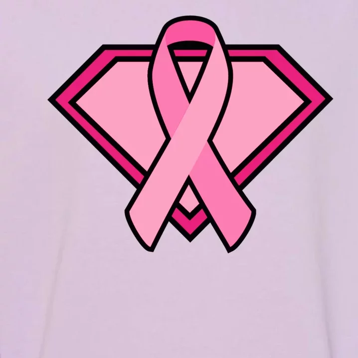 Super Breast Cancer Superhero Garment-Dyed Sweatshirt