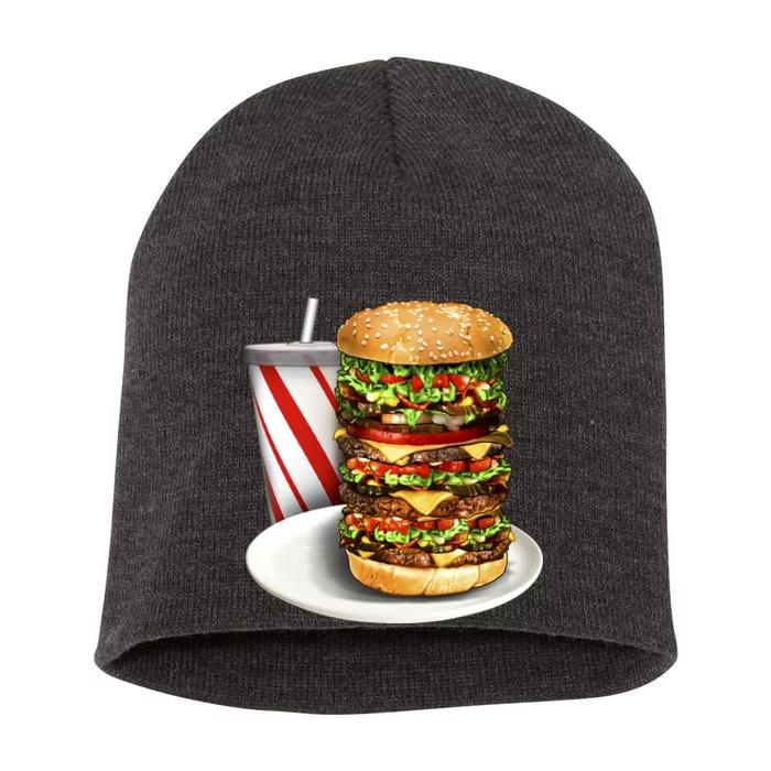 Super Burger Short Acrylic Beanie