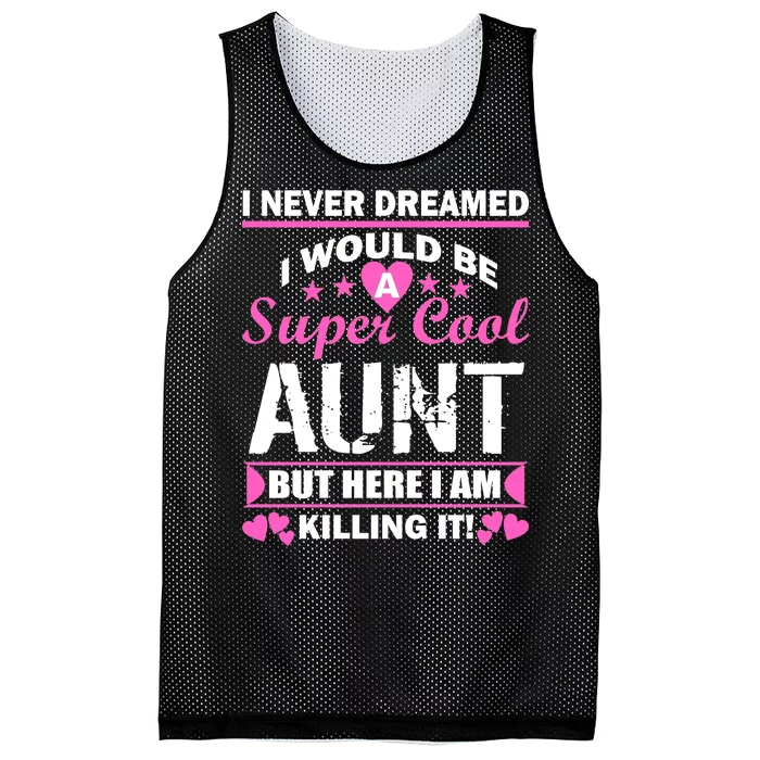 Super Cool Aunt Kiling It Mesh Reversible Basketball Jersey Tank