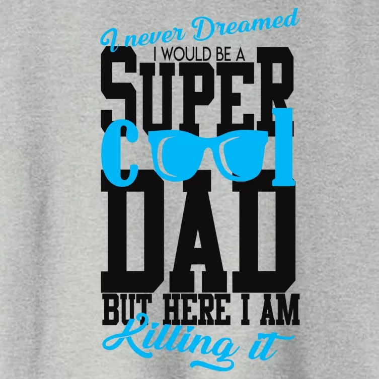 Super Cool Dad Women's Crop Top Tee