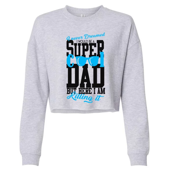 Super Cool Dad Cropped Pullover Crew