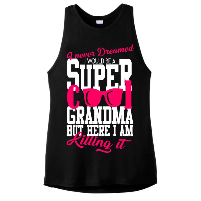 Super Cool Grandma Ladies Tri-Blend Wicking Tank