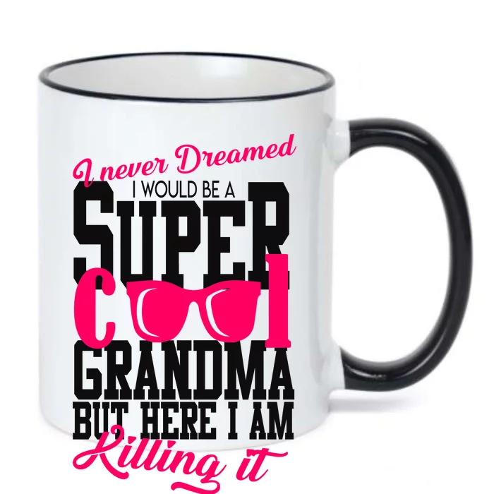 Super Cool Grandma Black Color Changing Mug