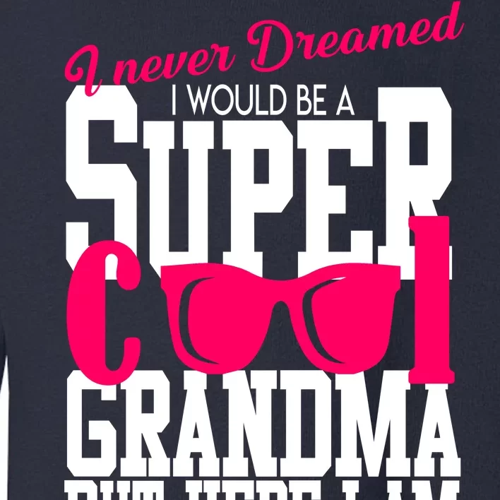 Super Cool Grandma Toddler Sweatshirt