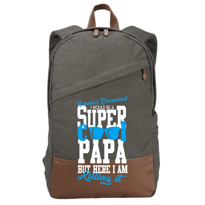 Super Cool Papa Cotton Canvas Backpack