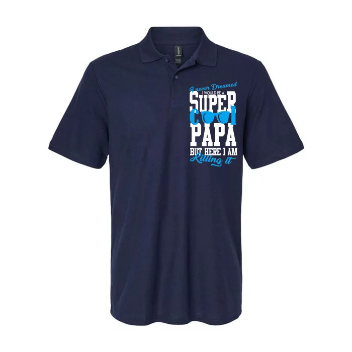 Super Cool Papa Softstyle Adult Sport Polo