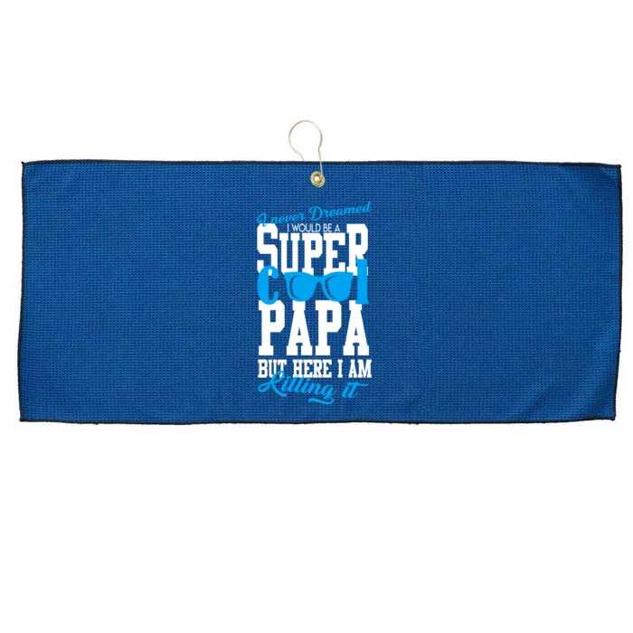 Super Cool Papa Large Microfiber Waffle Golf Towel