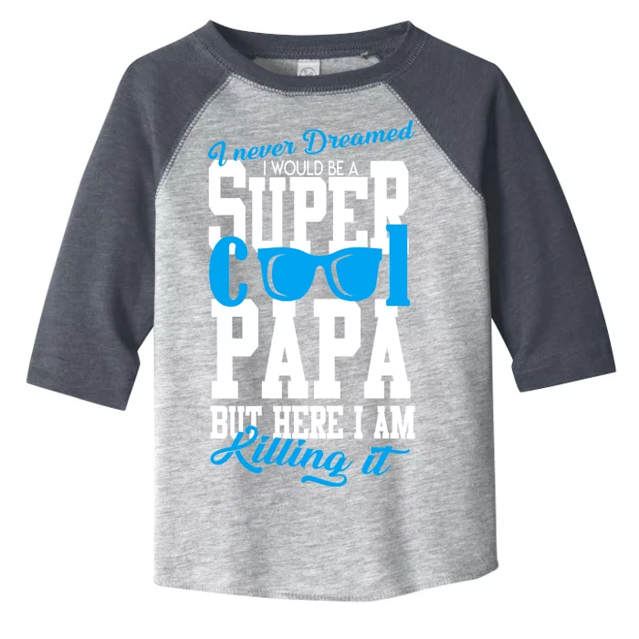 Super Cool Papa Toddler Fine Jersey T-Shirt