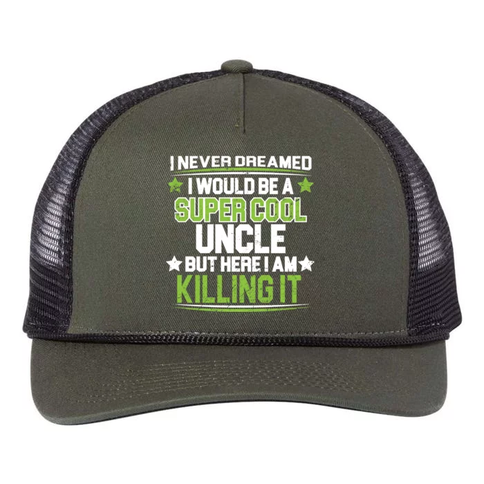 Super Cool Uncle Killing It Retro Rope Trucker Hat Cap