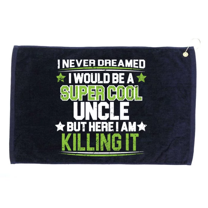 Super Cool Uncle Killing It Grommeted Golf Towel