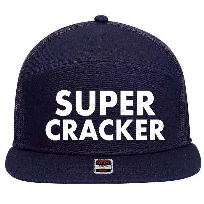 Super Cracker 7 Panel Mesh Trucker Snapback Hat