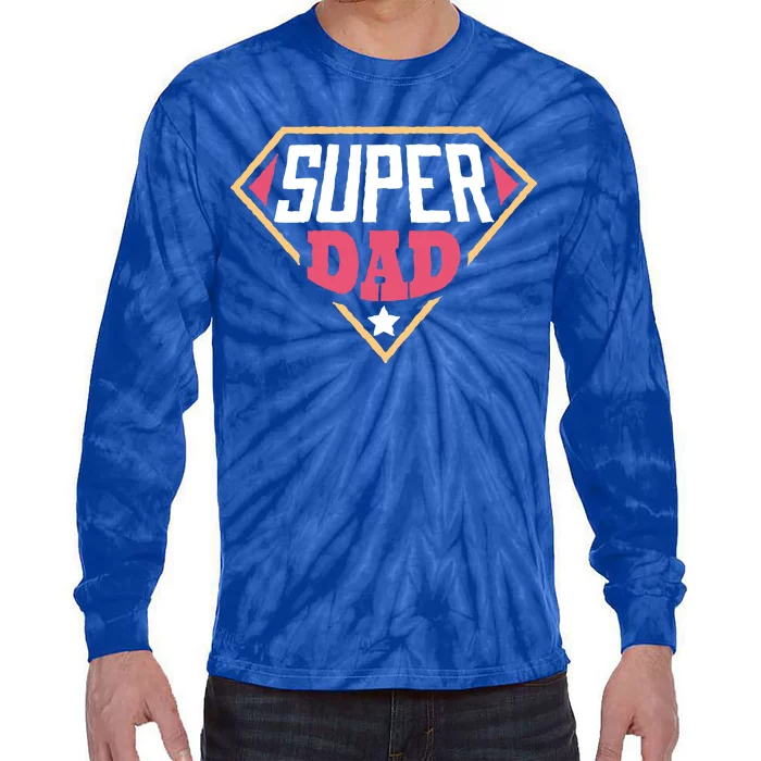 Super Dad Captain Tie-Dye Long Sleeve Shirt