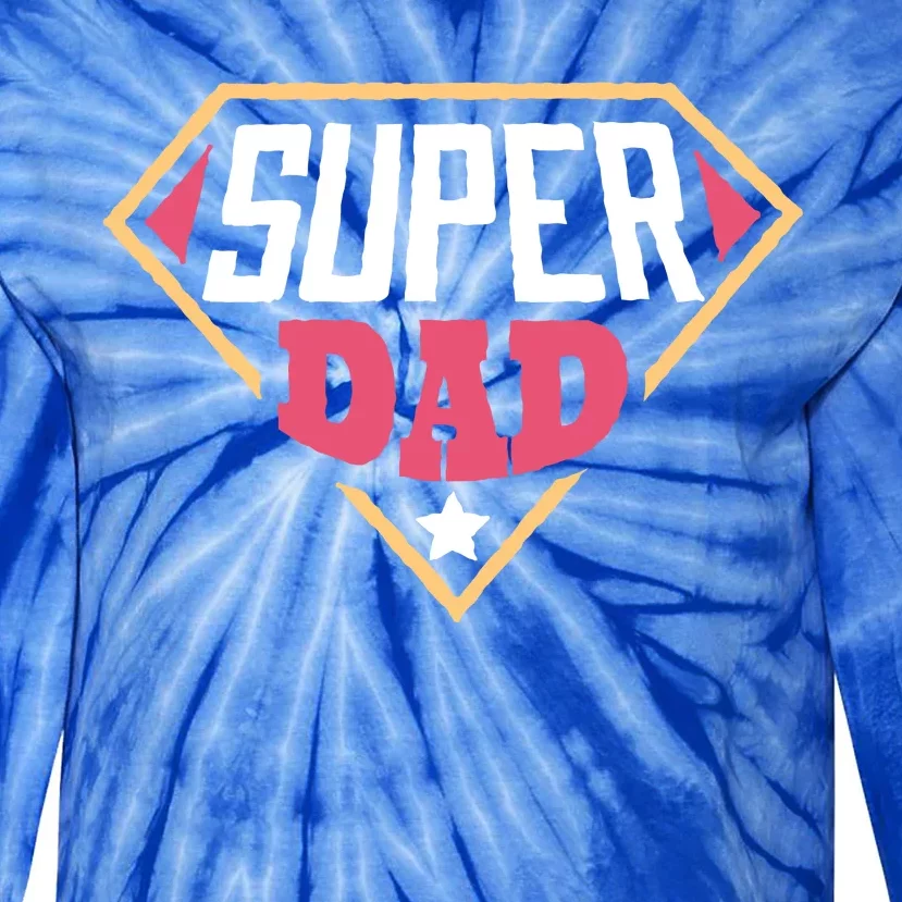 Super Dad Captain Tie-Dye Long Sleeve Shirt