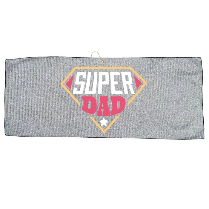 Super Dad Captain Large Microfiber Waffle Golf Towel