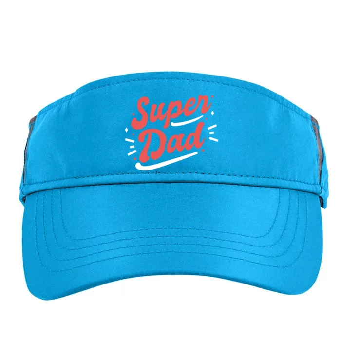 Super Dad Fathers Day Adult Drive Performance Visor