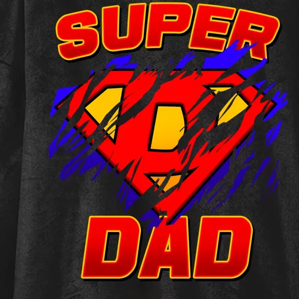 Super Dad Ripped Logo Hooded Wearable Blanket