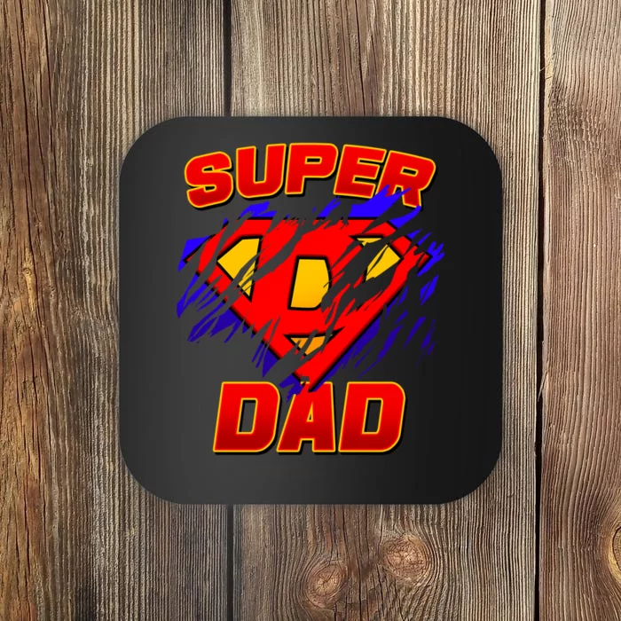 Super Dad Ripped Logo Coaster