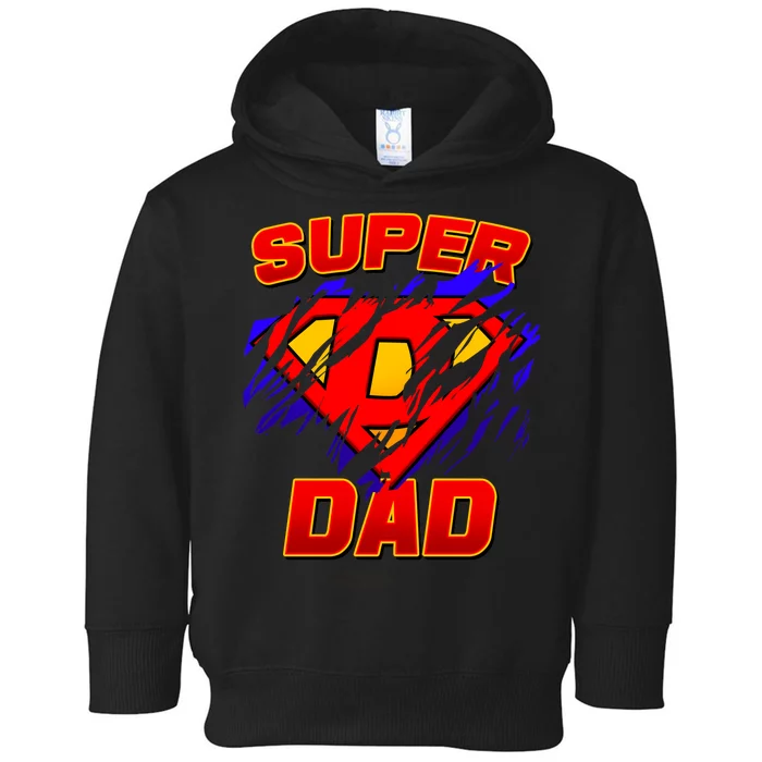 Super Dad Ripped Logo Toddler Hoodie