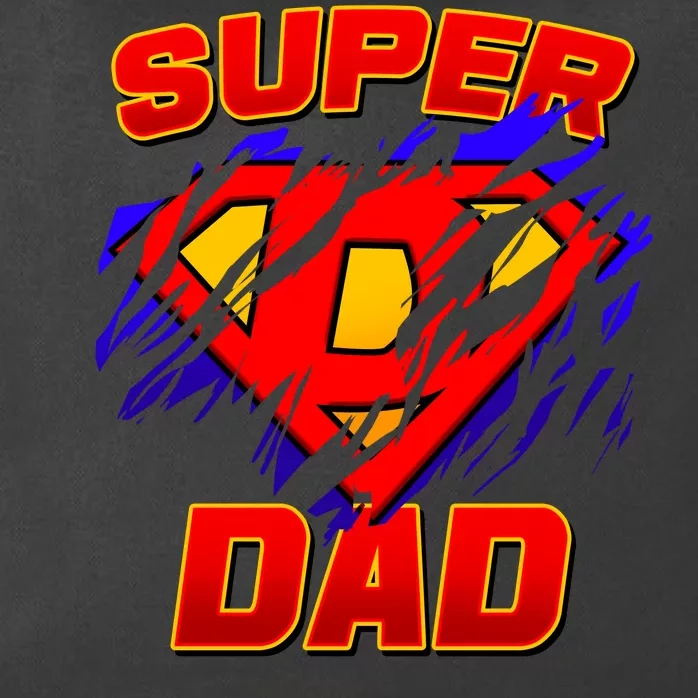 Super Dad Ripped Logo Zip Tote Bag