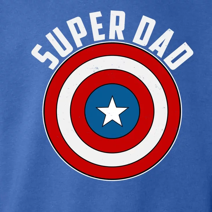 Super Dad Superhero Shield Father's Day Toddler Hoodie