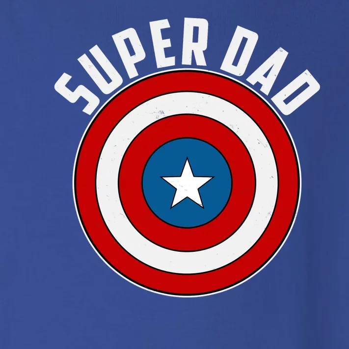 Super Dad Superhero Shield Father's Day Toddler Long Sleeve Shirt