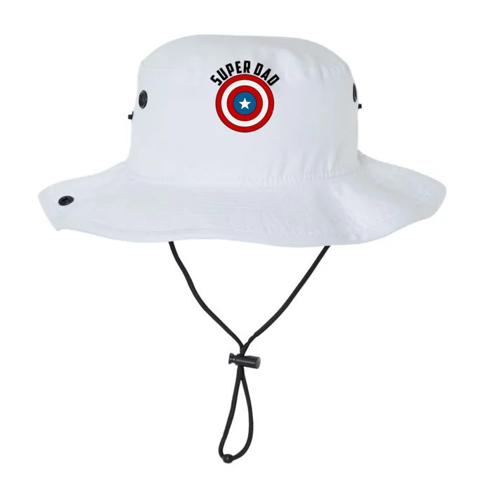 Super Dad Superhero Shield Father's Day Legacy Cool Fit Booney Bucket Hat