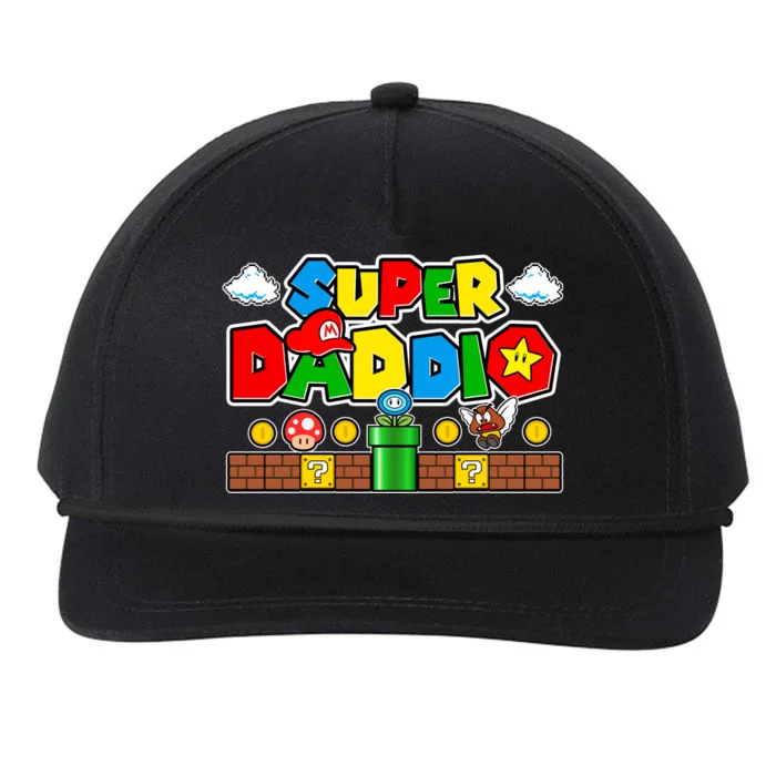 Super Daddio Dad Video Gamer Snapback Five-Panel Rope Hat