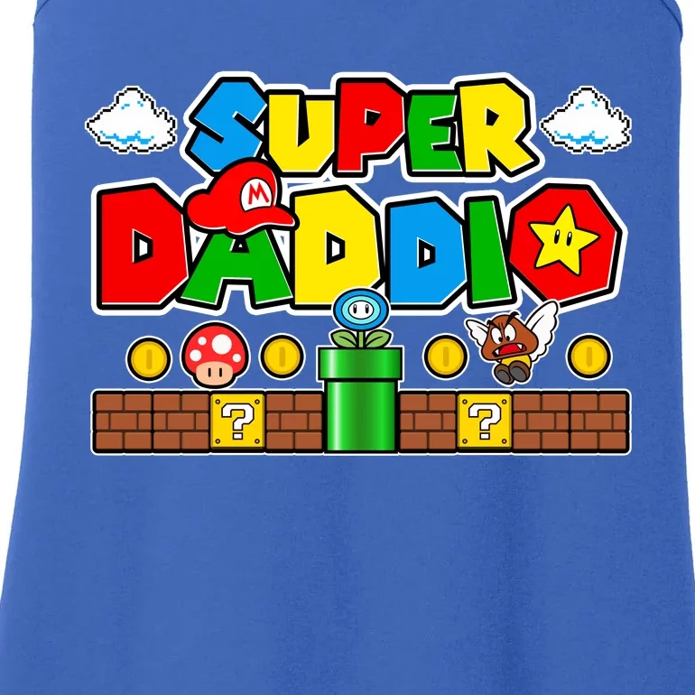 Super Daddio Dad Video Gamer Ladies Essential Tank